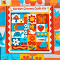 Garden Charms Quilt Kit - Blue/ Orange